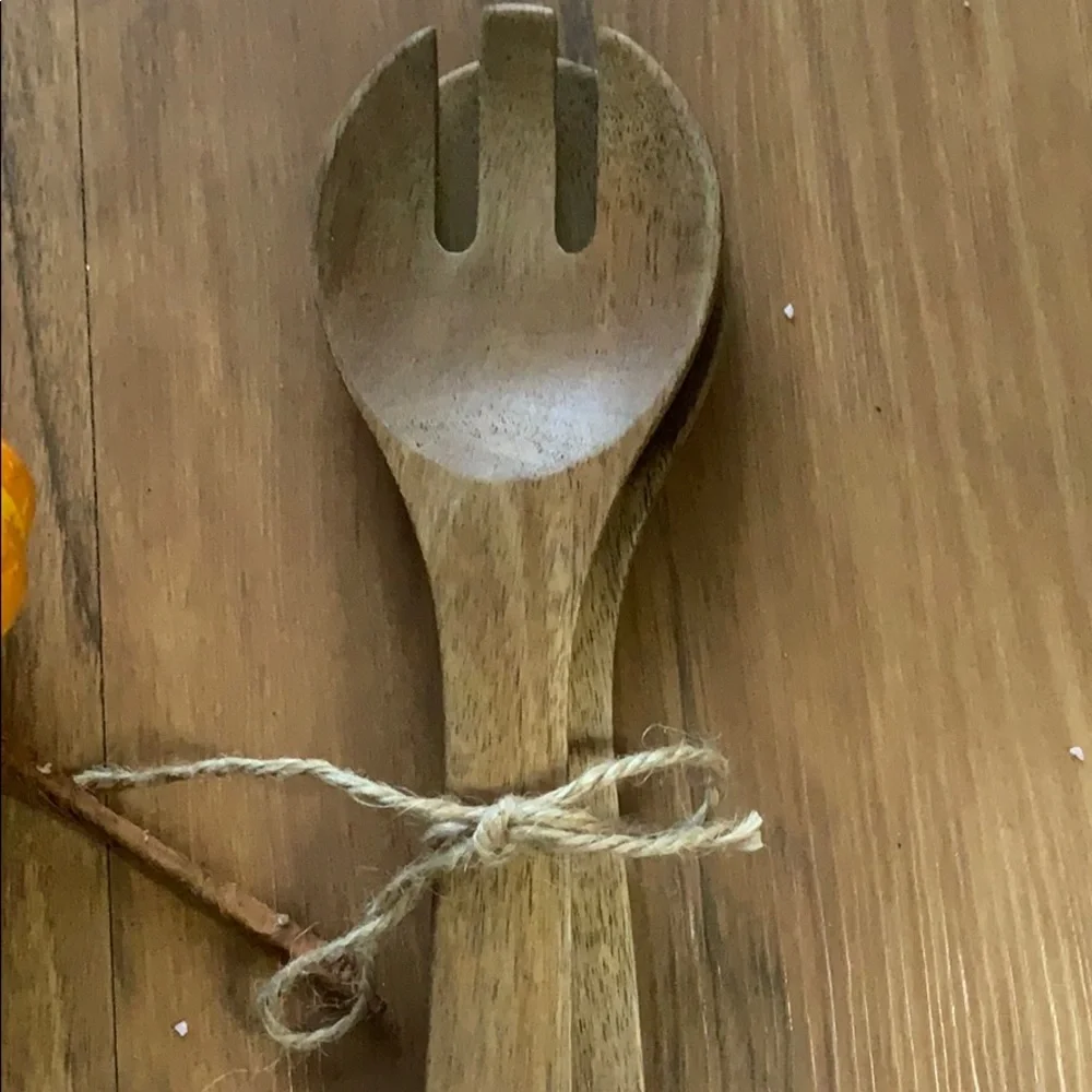 Thankful and grateful‎ wooden serving utensils